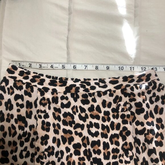 JustFab leopard print midi length skirt with button detail size M - Picture 7 of 9